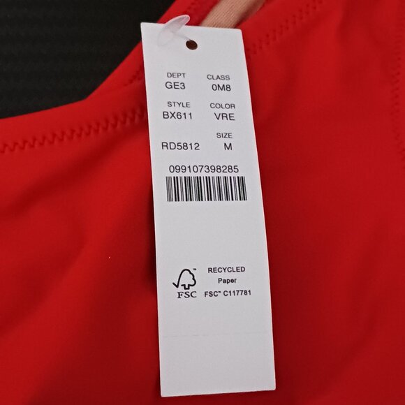 NEW J. Crew Women’s Heritage Scoopneck Bikini‎ Swim Top Red M Recycled Material - Picture 7 of 10